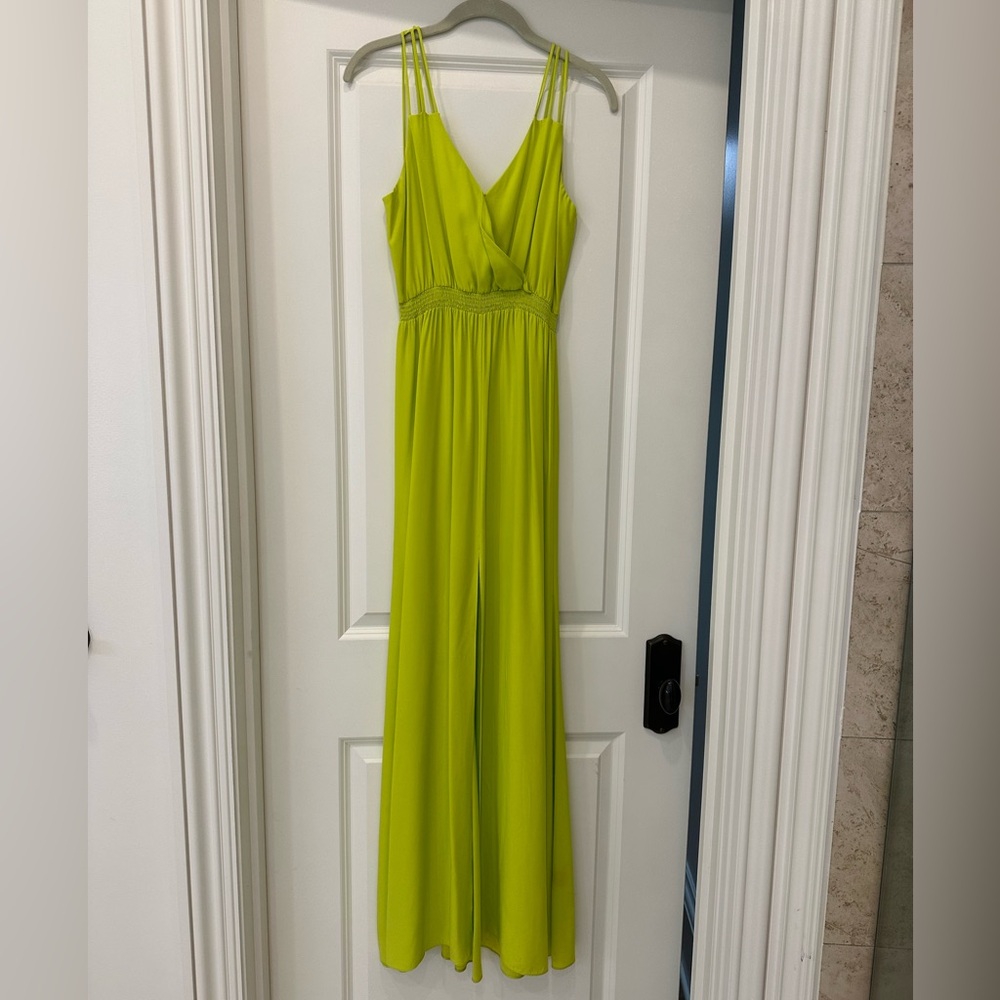 Jay Godfrey green silk maxi dress